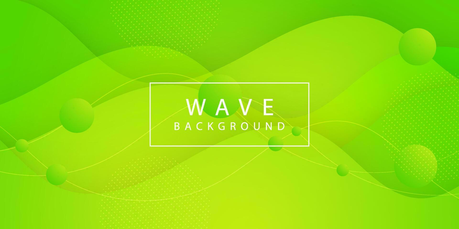 Simple colorful abstract background with green wave and circle pattern design vector for banner cover book flyer and other element graphic design. Eps10 vector