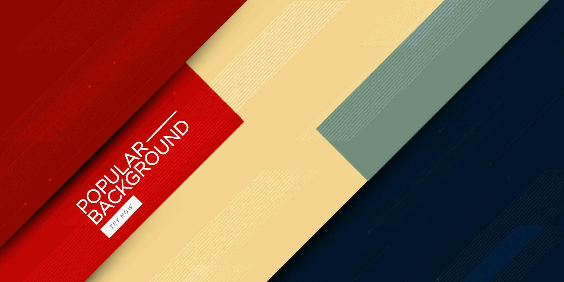 Abstract geometric dark blue, green, and red background with simple square shape and lines. Trendy 3d design. Cool and modern with overlap concept. Eps10 vector