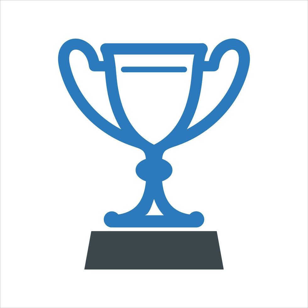Trophy icon. Vector and glyph