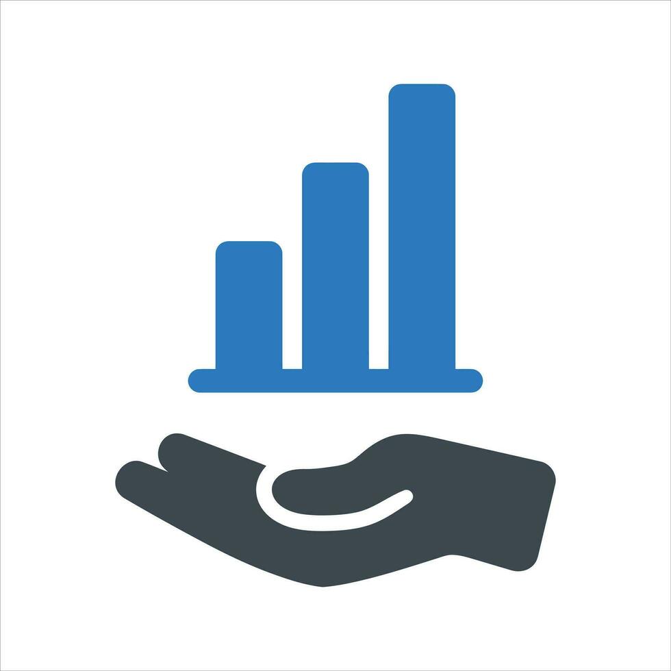 Analysis icon. Vector and glyph