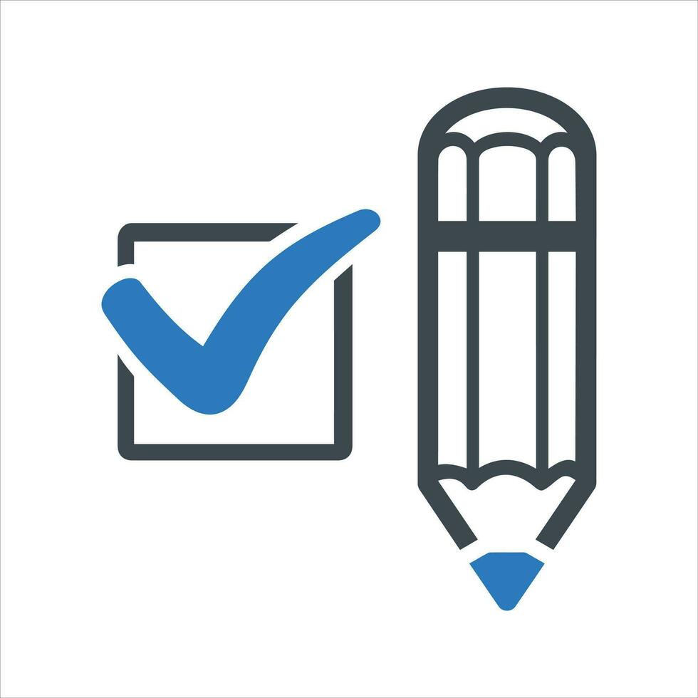 Check mark icon. Vector and glyph