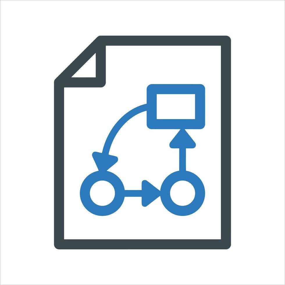 Strategic planning icon. Vector and glyph
