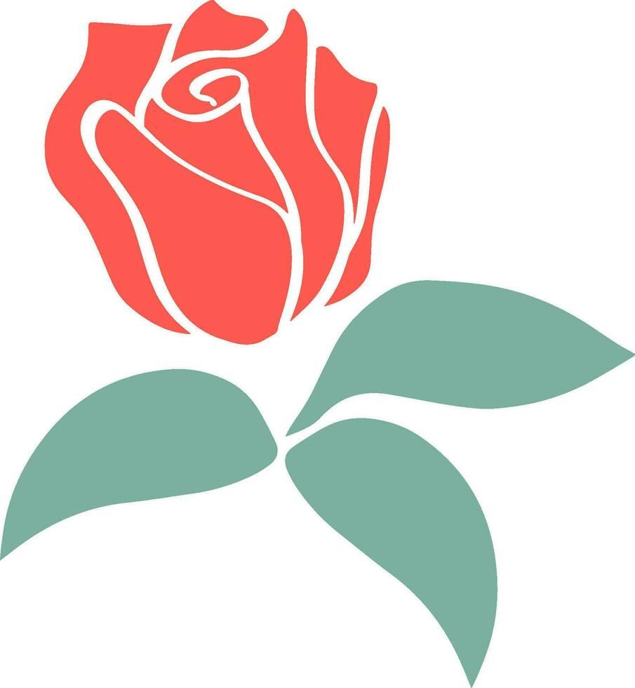 silhouette flower design vector
