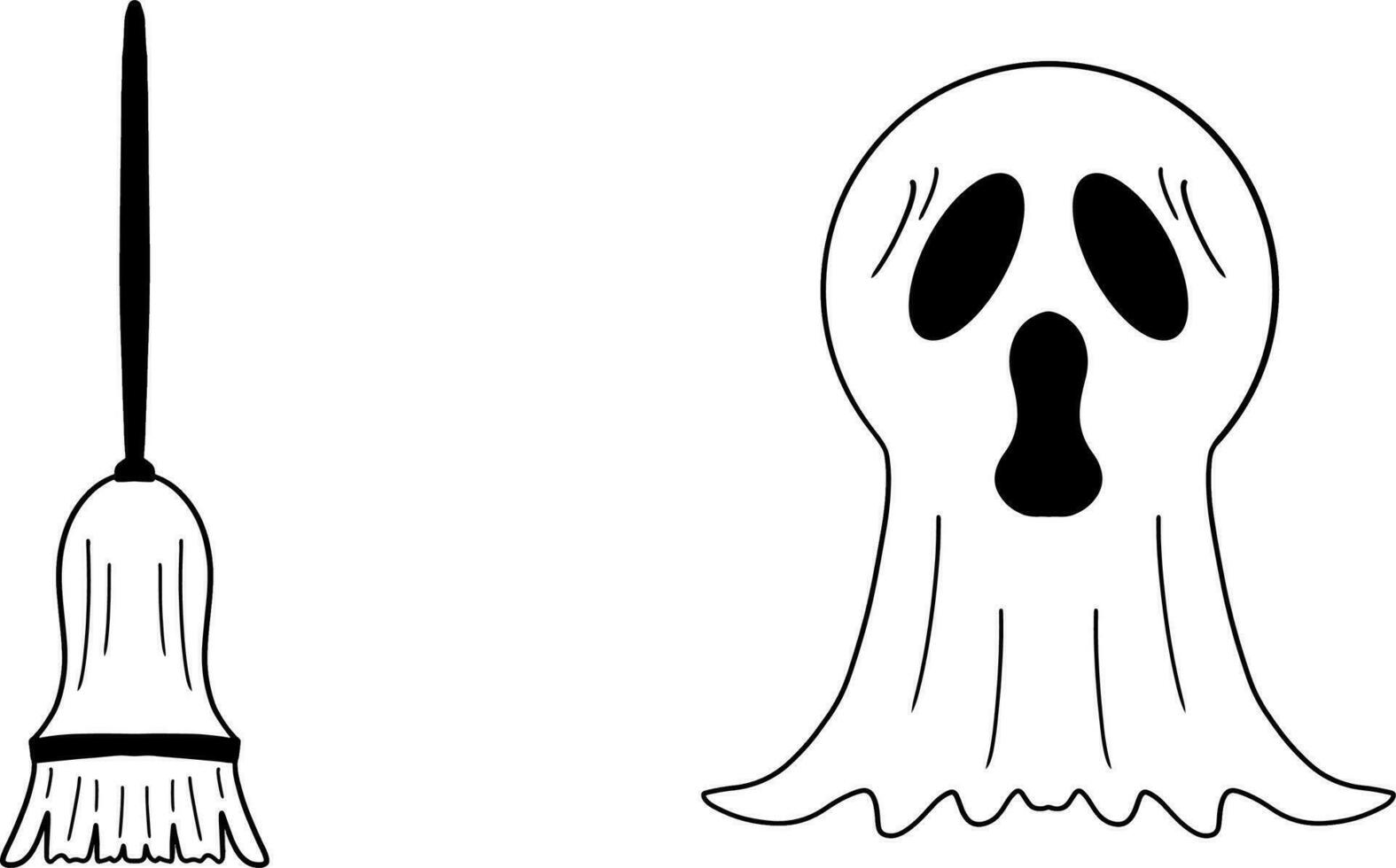 halloween icons set vector