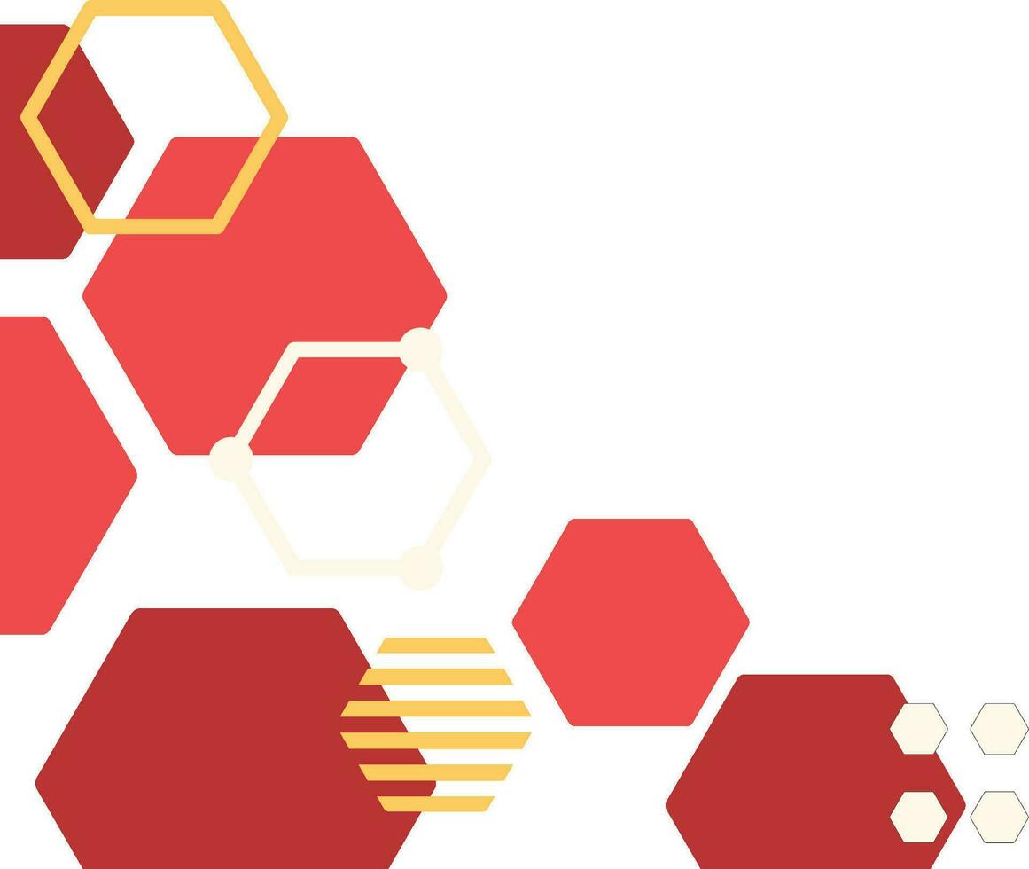 abstract hexagon background vector