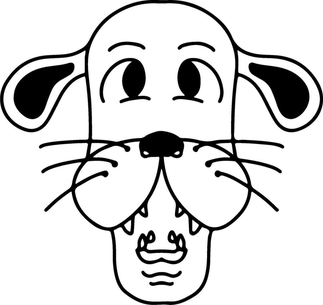 Cute Animals Doodle vector