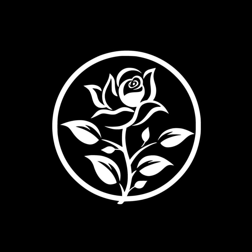 Flower, Minimalist and Simple Silhouette - Vector illustration