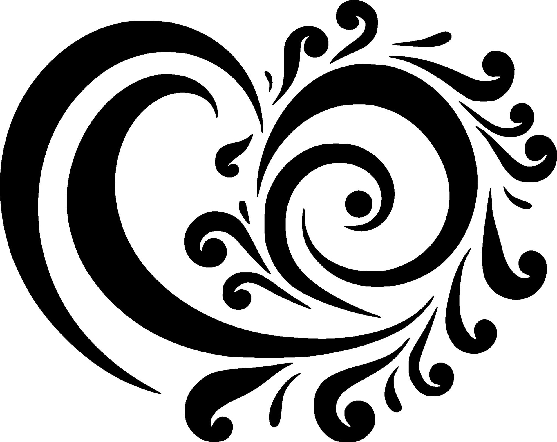 Heart, Black and White Vector illustration 26693747 Vector Art at Vecteezy
