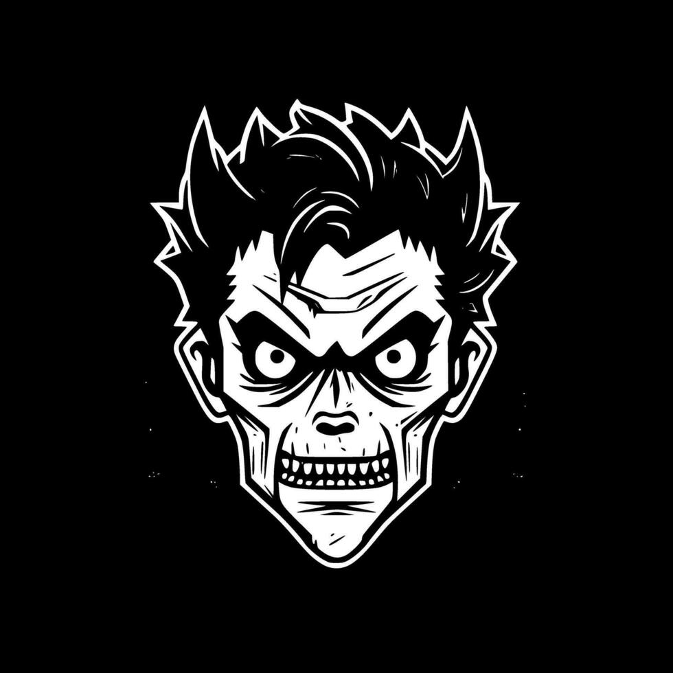 Gothic - Black and White Isolated Icon - Vector illustration