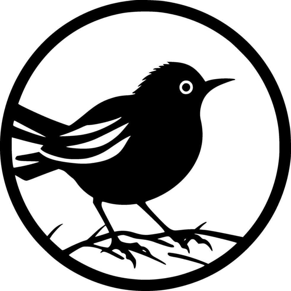 Bird, Minimalist and Simple Silhouette - Vector illustration