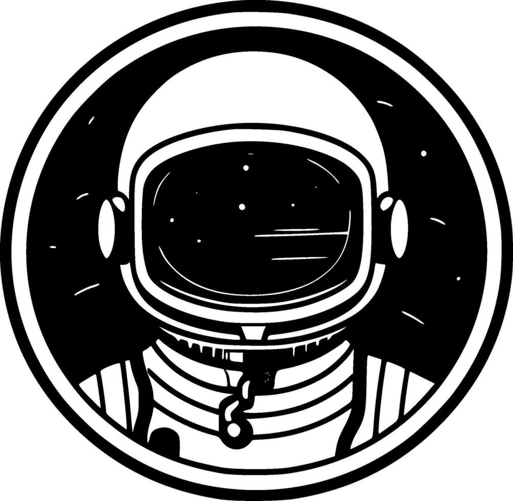 Astronaut - Minimalist and Flat Logo - Vector illustration