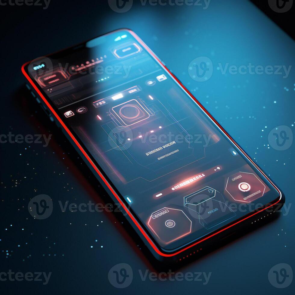 showcasing the interface of a futurist photo