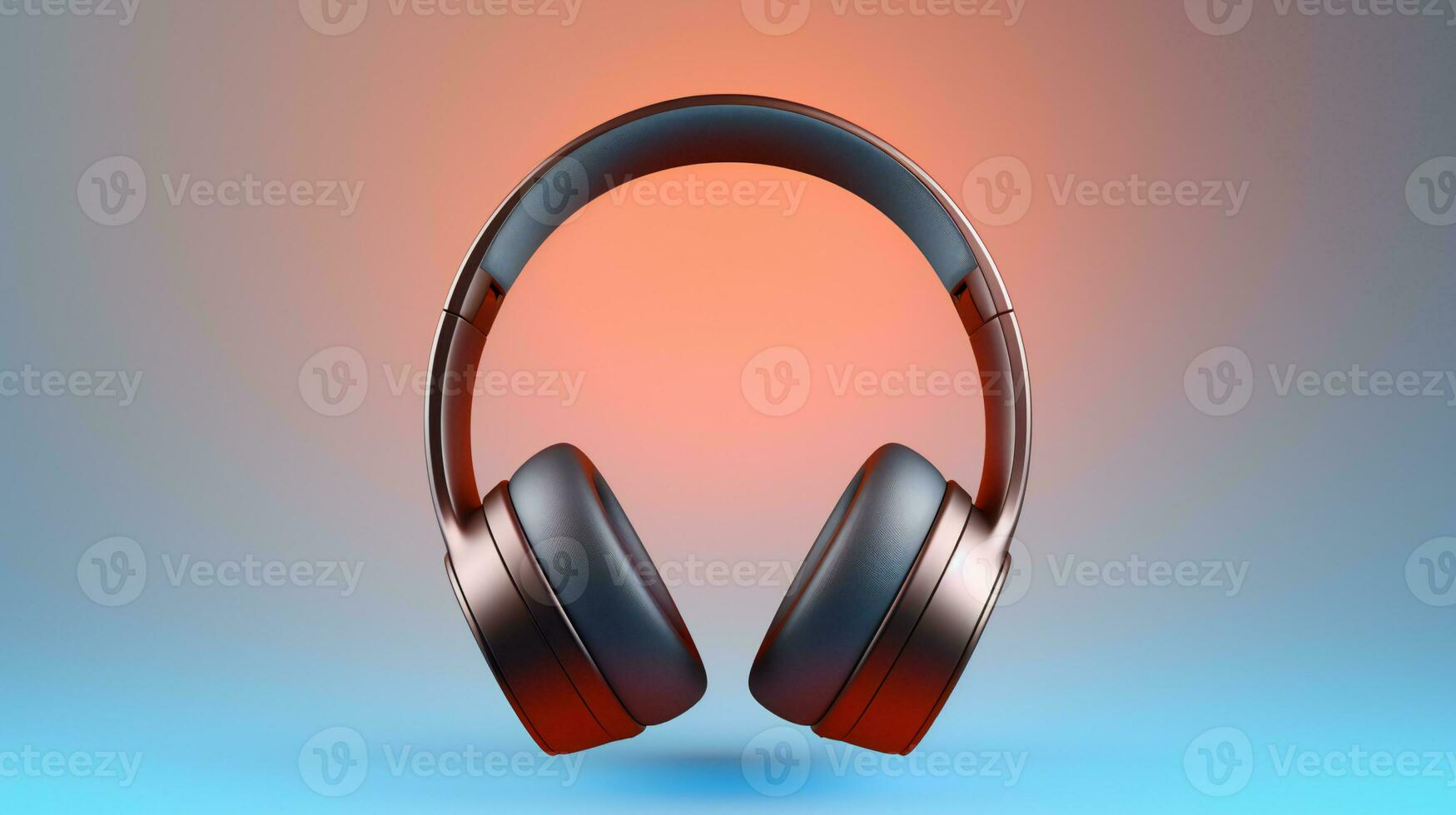 auriculares aislado en blanco antecedentes ai generativo foto