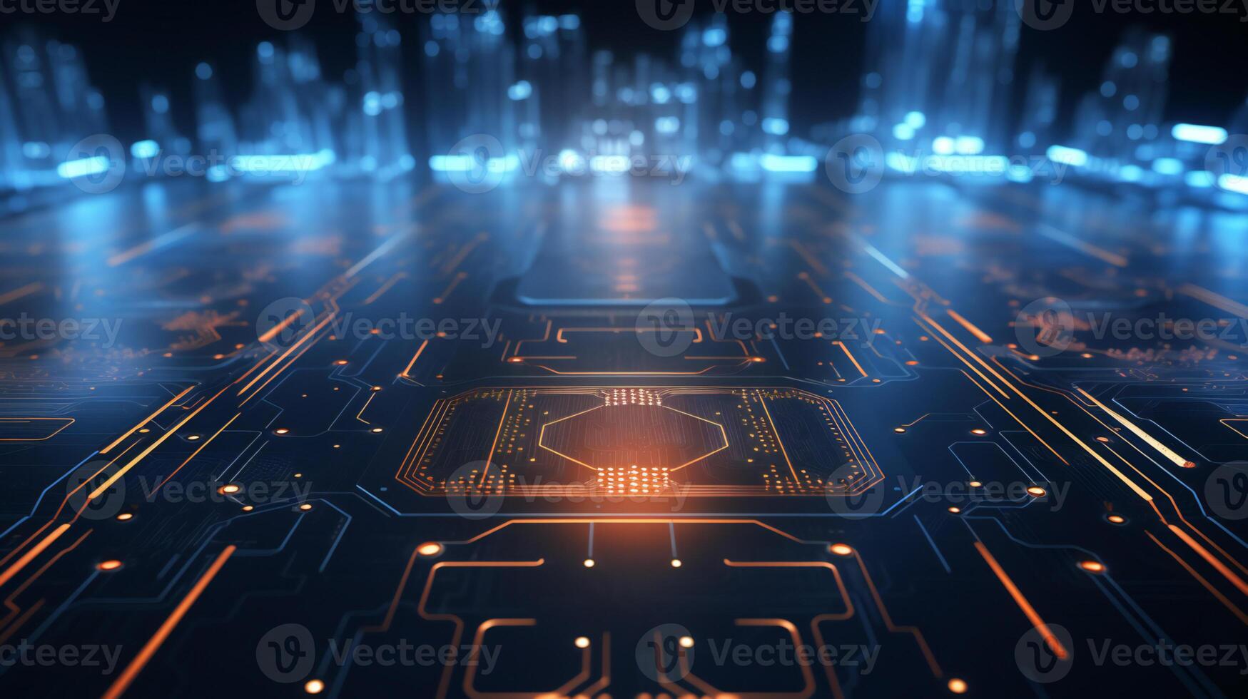 abstraction ai tech background information photo