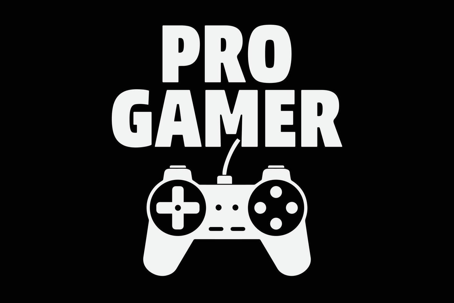 Pro Gamer Funny Gaming Lover T-Shirt Design vector