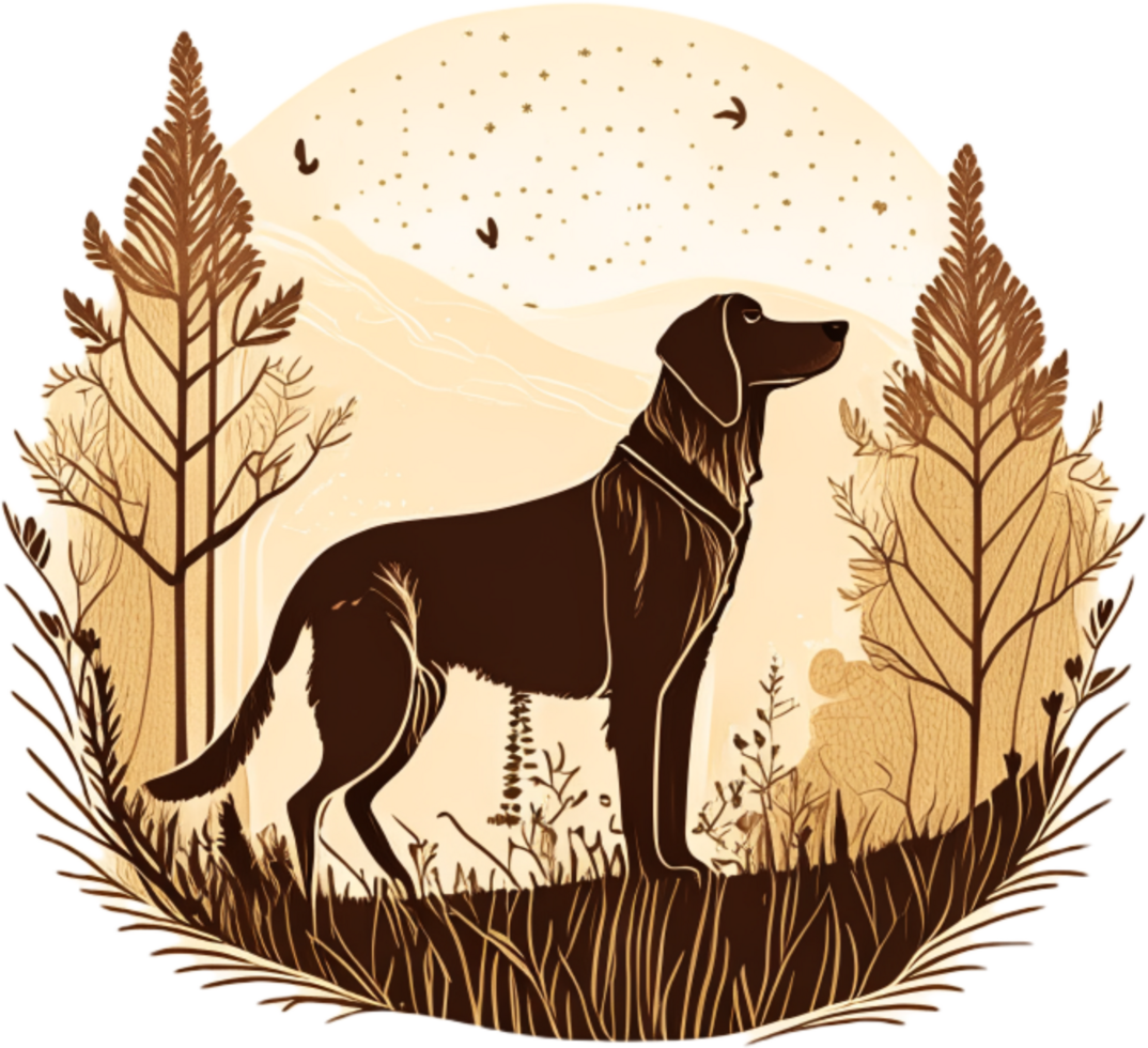 Brown dog. aesthetic png
