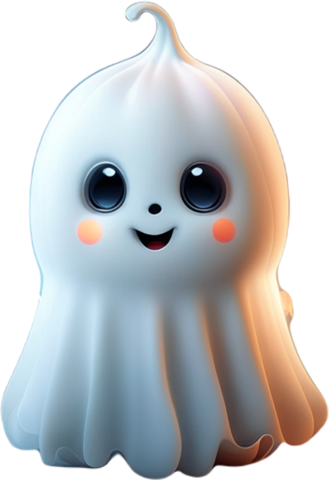 mignonne Halloween fantôme. ai généré png