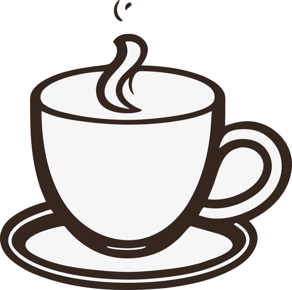 Coffee cup icon. AI Generated png