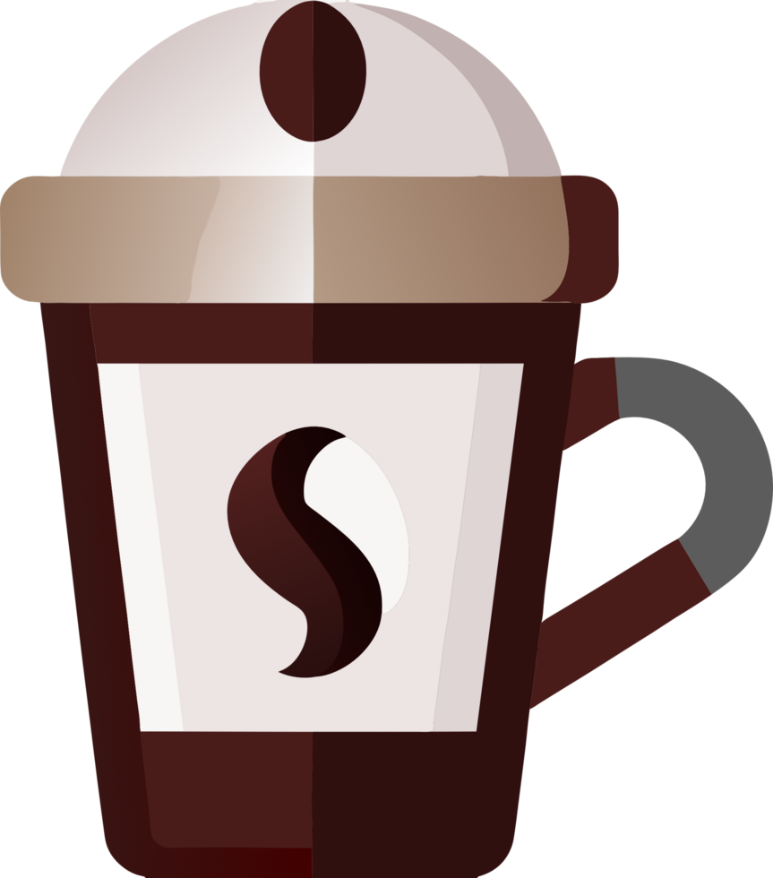 Coffee cup icon. AI Generated png
