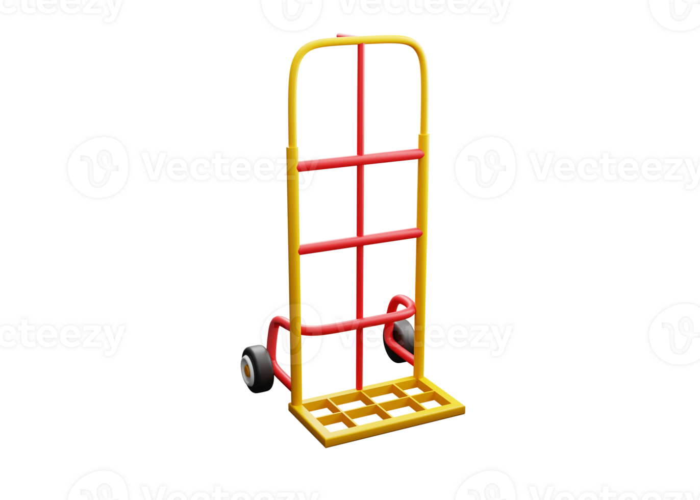 3D Low Poly Trolley Icon png