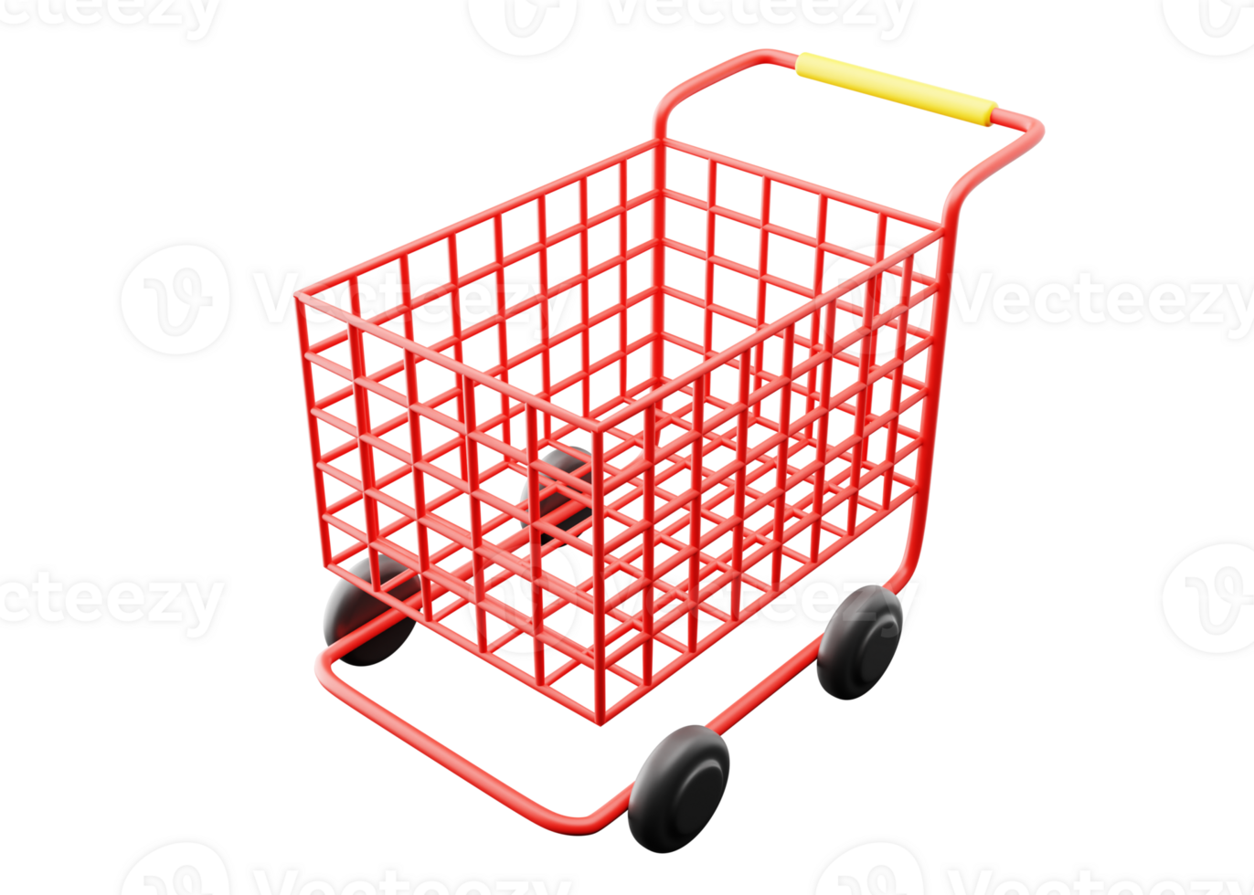 3D Low Poly Trolley Icon png