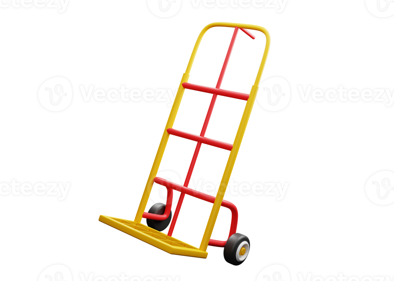 3D Low Poly Trolley Icon png