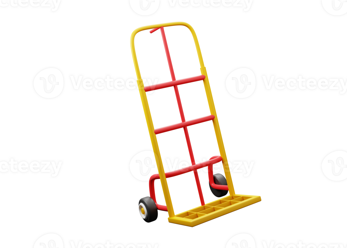 3D Low Poly Trolley Icon png