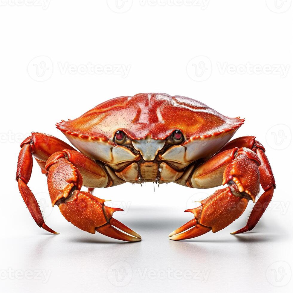 Crab on white background. photo
