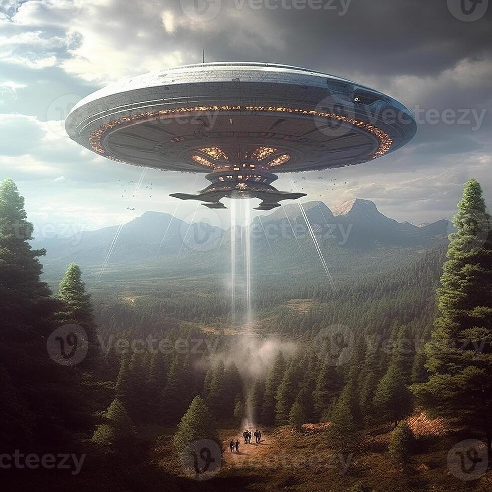 Ufo. Generative AI photo