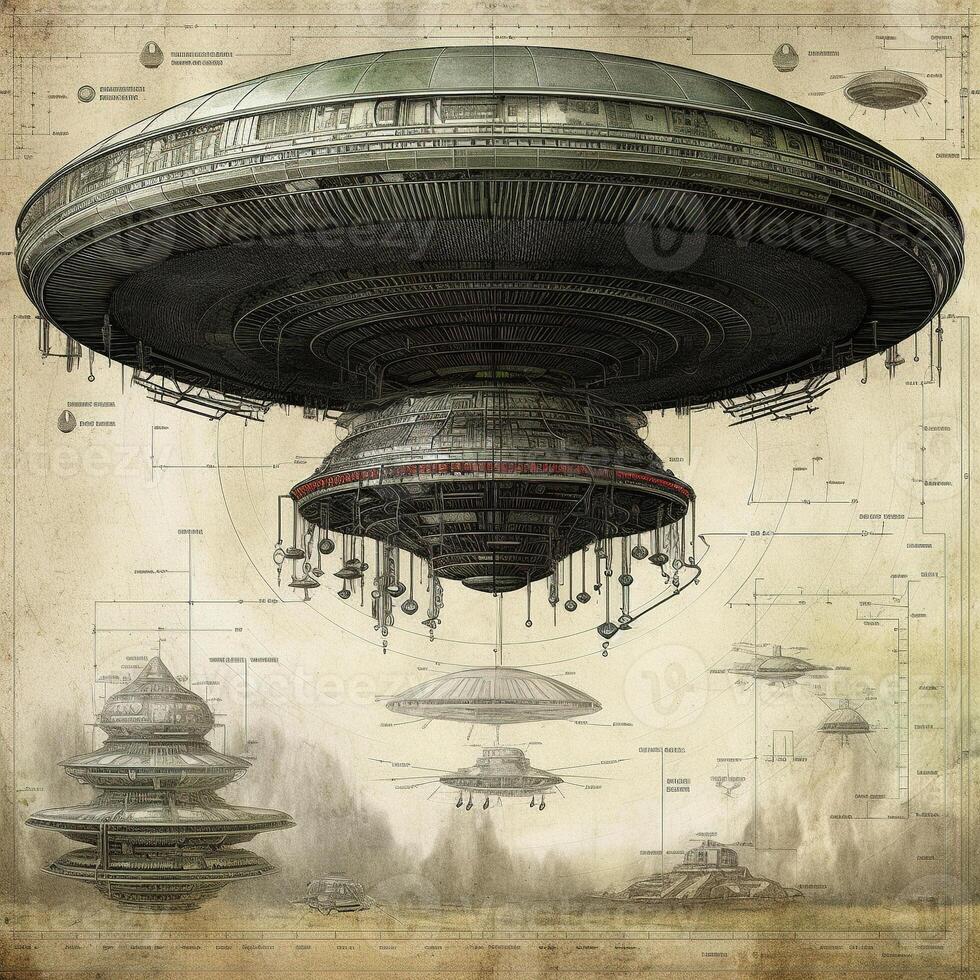 Ufo. Generative AI photo