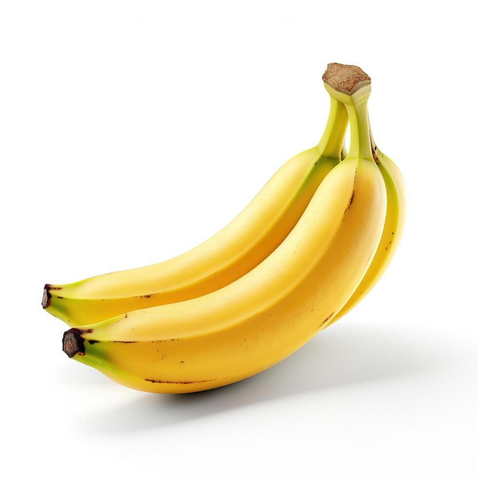 Banana on white background. photo