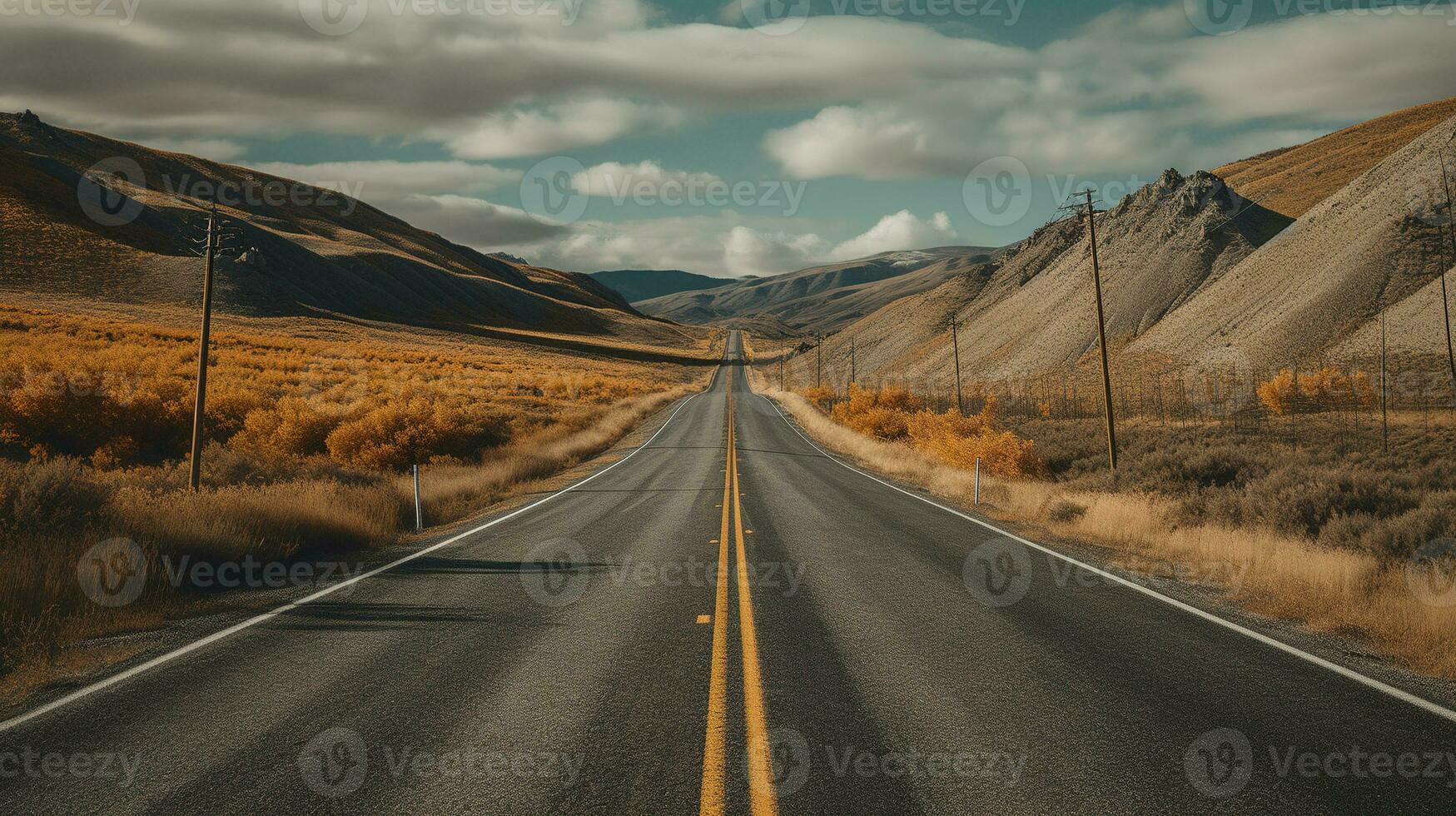 Road. Generative AI photo