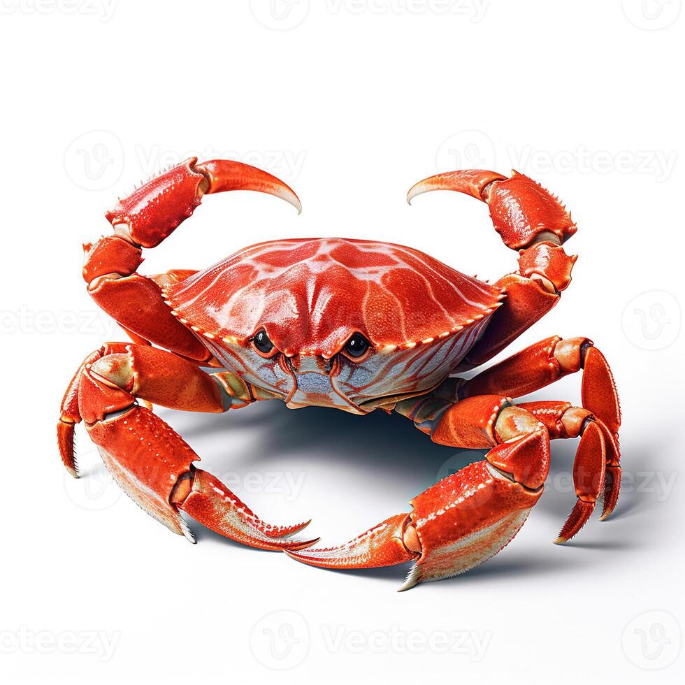 Crab on white background. photo