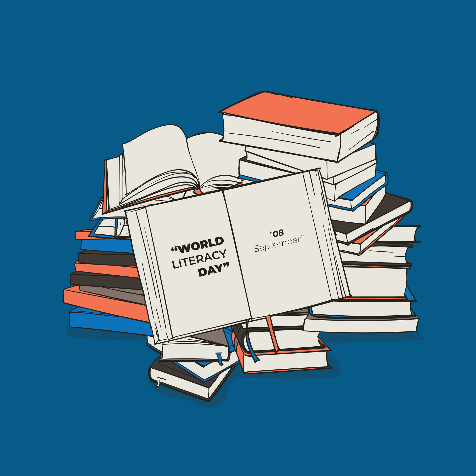 Stack Of Book Vector Illustration In Hand Drawn Design For World 19-best-children-s-book-illustration-styles-for-your-book