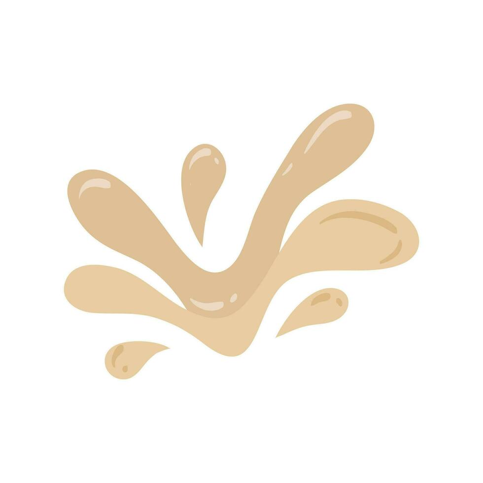 Hand Drawn Melting Choco Illustration. Chocolate drops and blots. Isolated seamless repeatable melted brown and white chocolate flow down vector