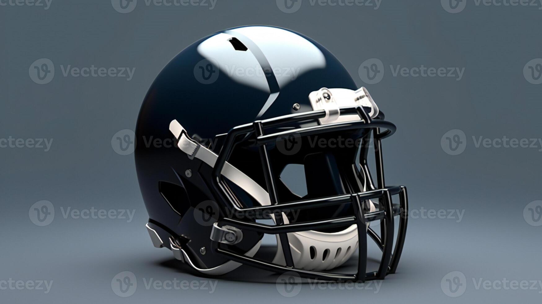 a helmet is shown on a gray background AI Generative photo