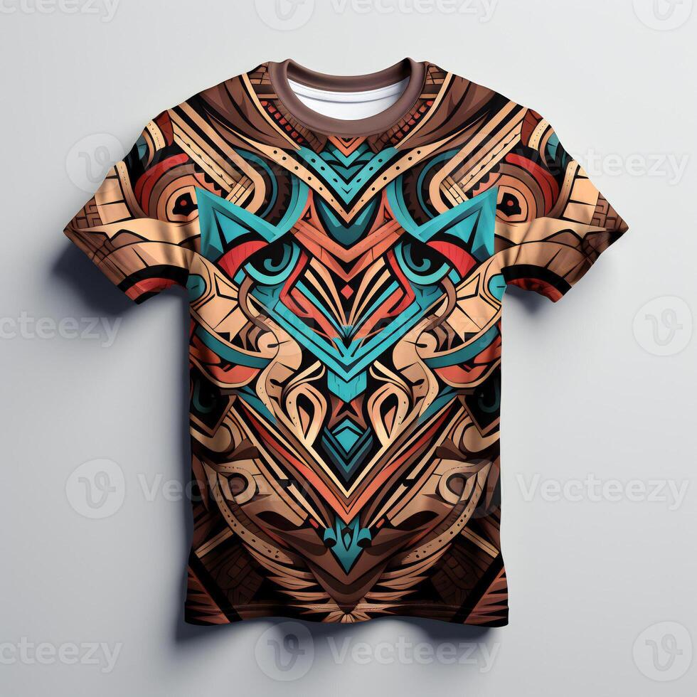a t - shirt with tribal design on it photo