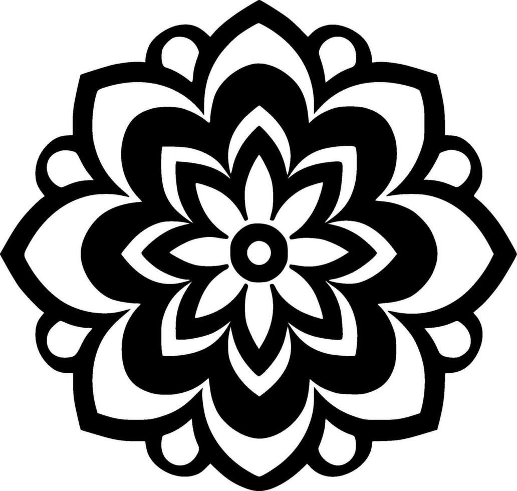 Mandala - High Quality Vector Logo - Vector illustration ideal for T-shirt graphic