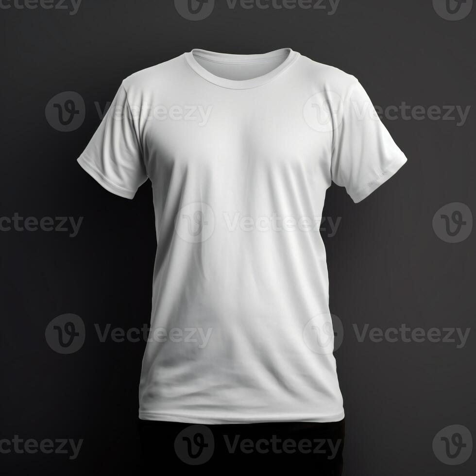 isolated t shirt model front view photo