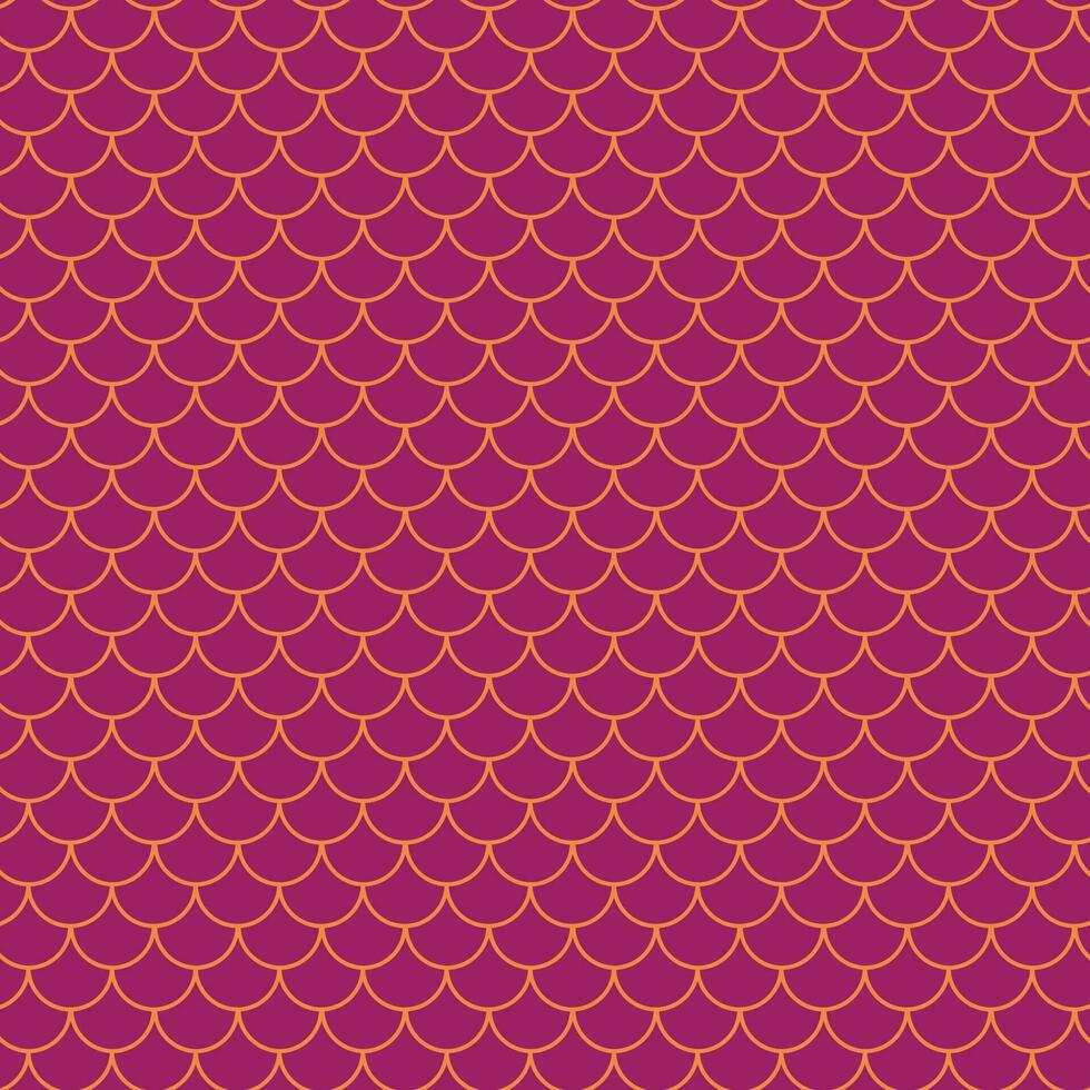 abstract orange fish scale pattern with maroon background. vector