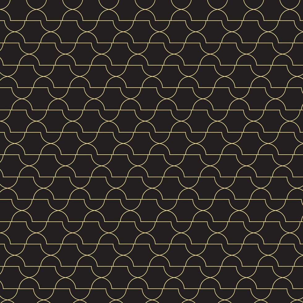 abstract geometric repeat pattern with black background. vector