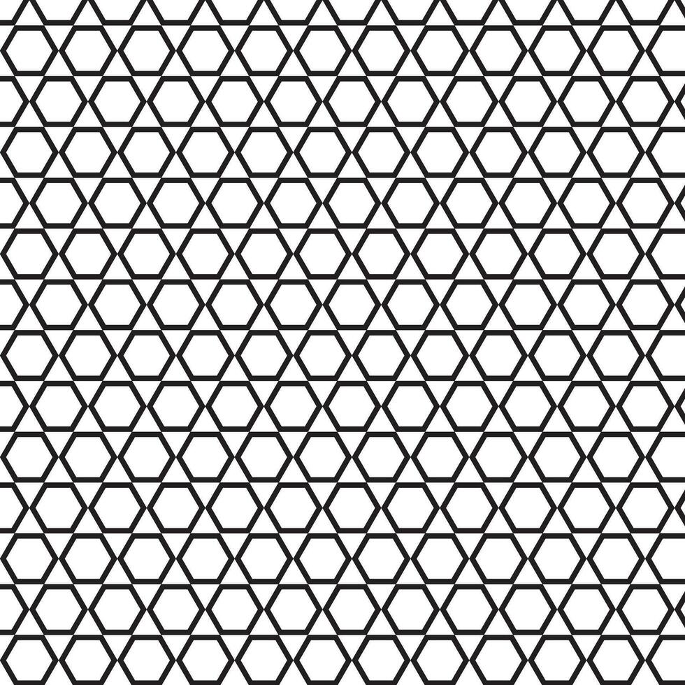 abstract black geometric hexagon pattern vector
