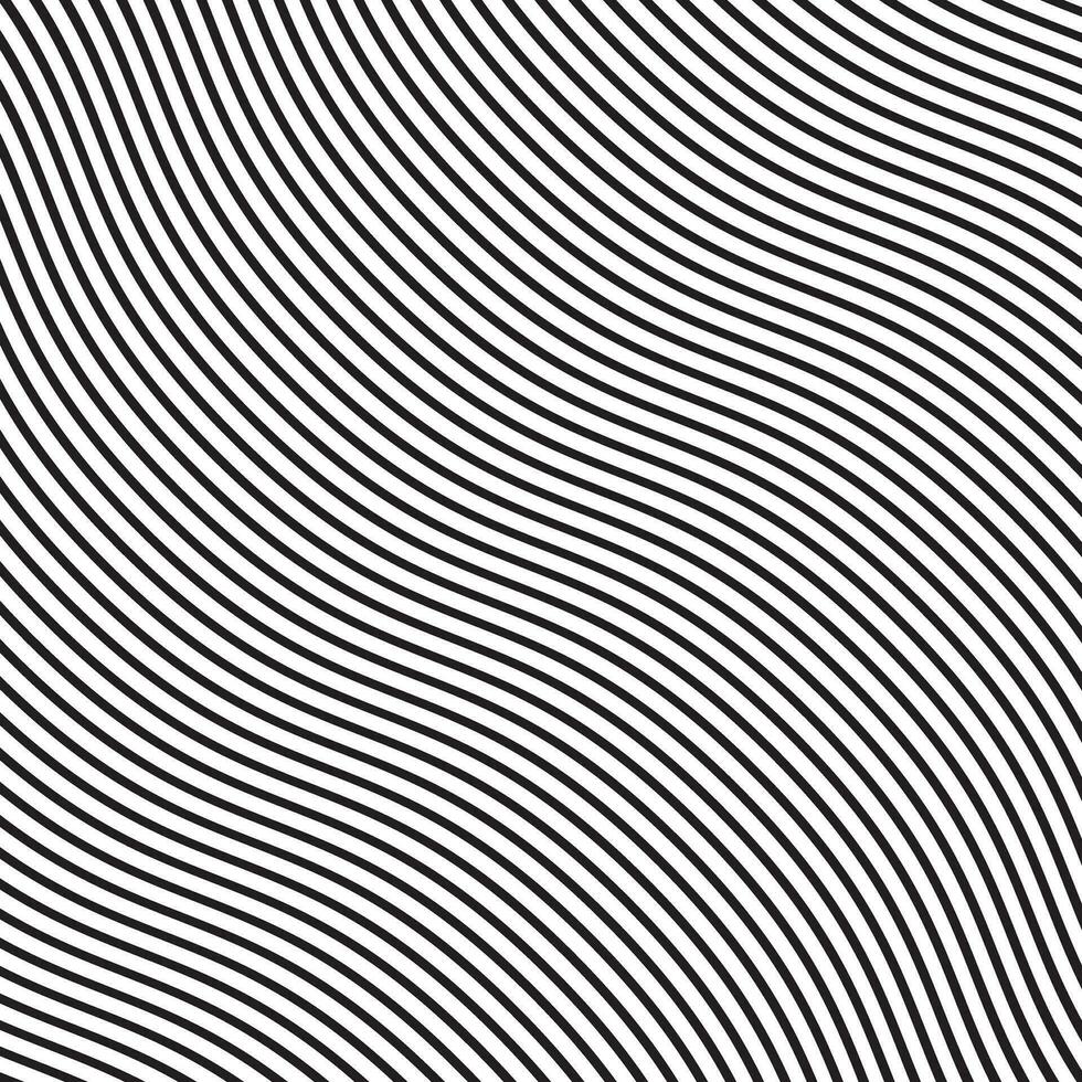 abstract geometric black diagonal wave repeat pattern art perfect for background vector