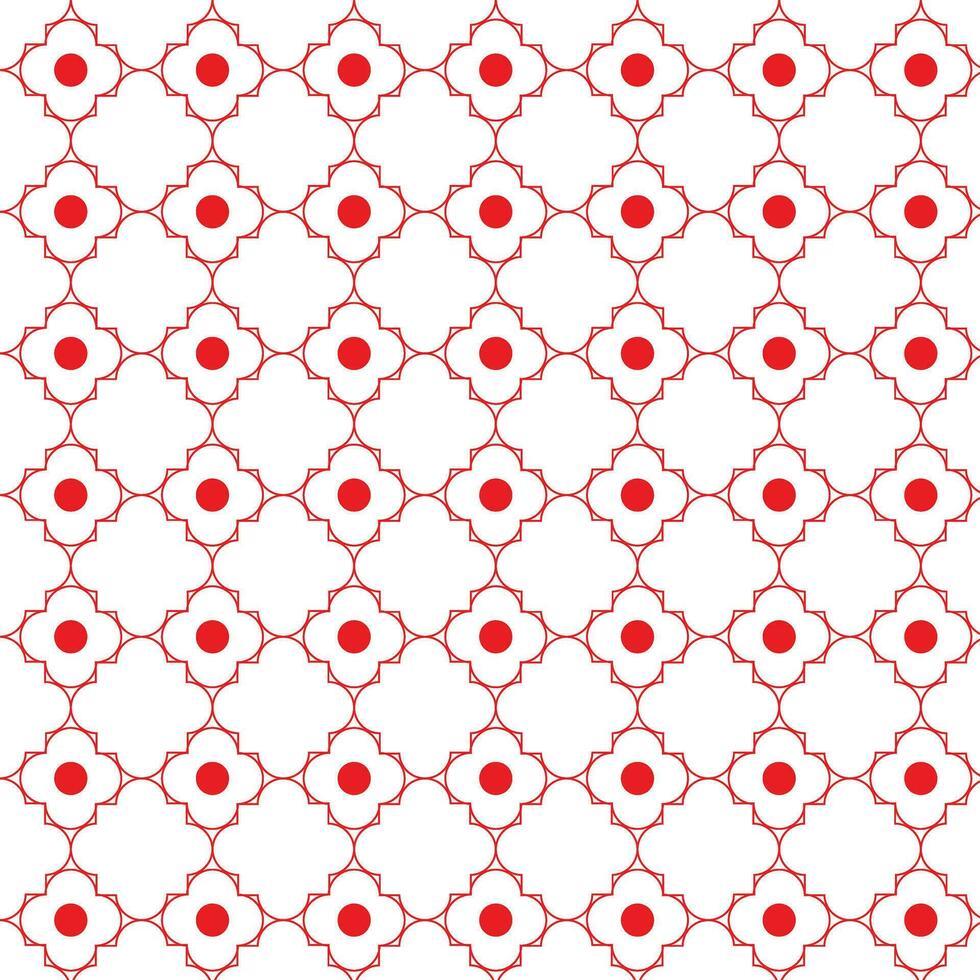 abstract geometric red stylish repeat pattern art vector