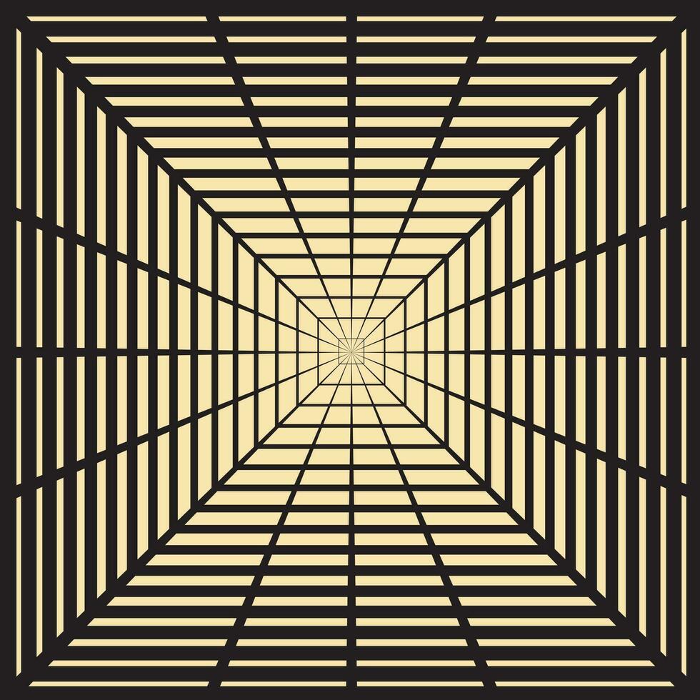 abstract geometric black illusion pattern art perfect for background, wallpaper vector