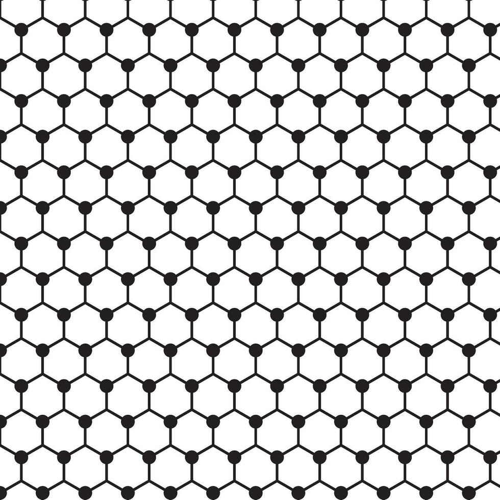 abstract geometric hexagon dot pattern perfect for background vector