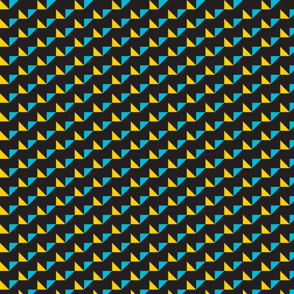 abstract cyan yellow geometric pattern with black background perfect for background, wallpaper. vector