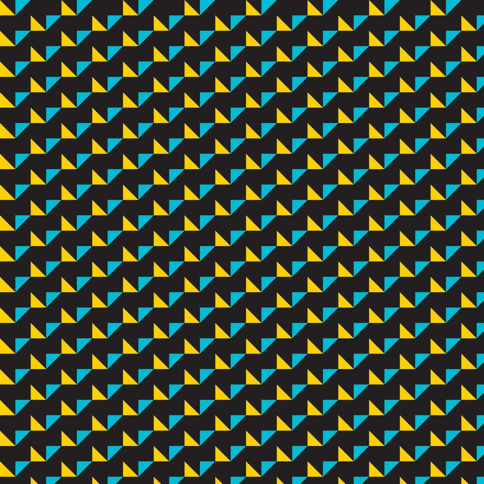 abstract cyan yellow geometric pattern with black background perfect for background, wallpaper. vector