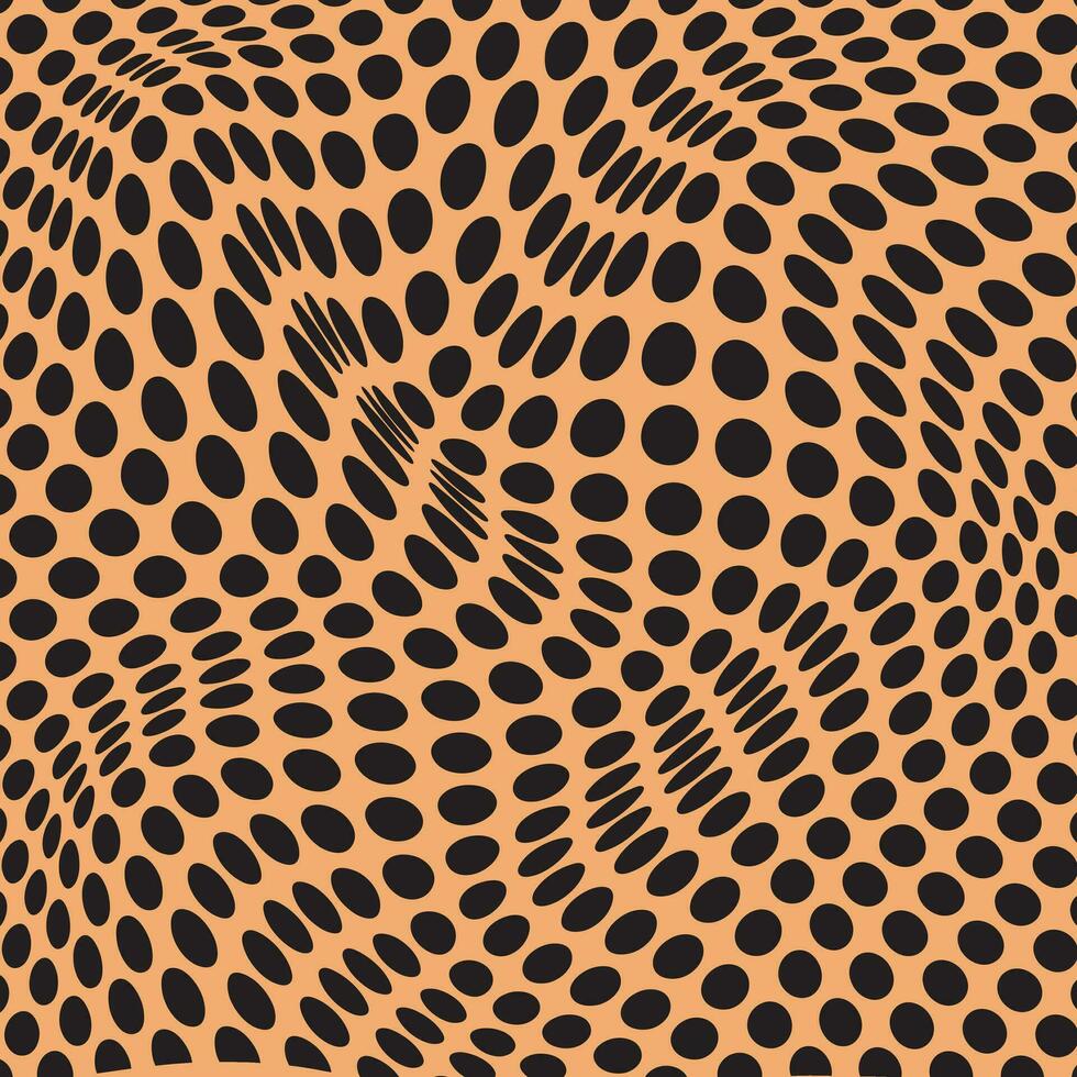 abstract geometric black polka dot wave pattern perfect for background, wallpaper. vector