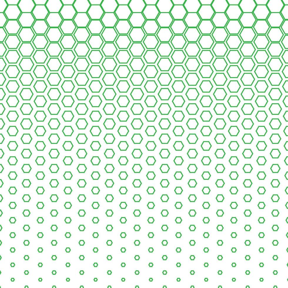 abstract geometric green honeycomb stroke halftone pattern perfect for background, wallpaper vector